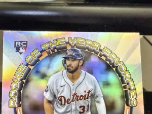 2023 Bowman - Rookie of the Year Favorites Riley Greene #ROYF-6 (RC) Tigers back