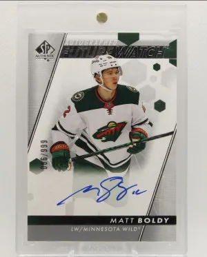 Matt Boldy 2022-23 SP Authentic - Autographed Future Watch 666/999 (AU, RC) front