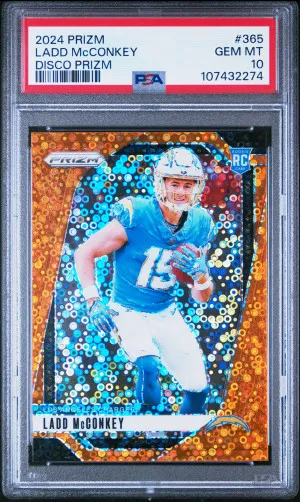 2024 Panini Prizm Ladd Mcconkey Disco Prizm front