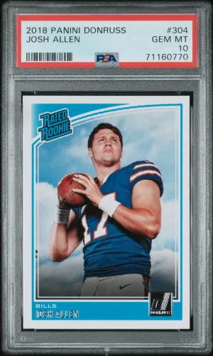 2018 Panini Donruss Josh Allen front