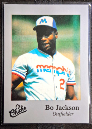 1986 Memphis Chicks Bo Jackson #28 Silver Minor League Rookie front