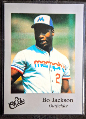 1986 Memphis Chicks Bo Jackson #28 Silver Minor League Rookie front