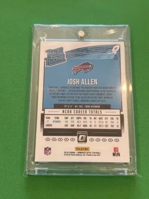Josh Allen 2018 Optic Rated Rookie #154 back
