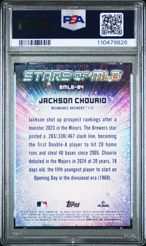 2024 Topps Stars Of Mlb Jackson Chourio Update back