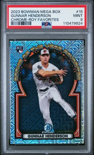 2023 Bowman Mega Box Chrome Roy Favorites Gunnar Henderson front