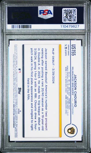 2024 Topps Update Jackson Chourio back