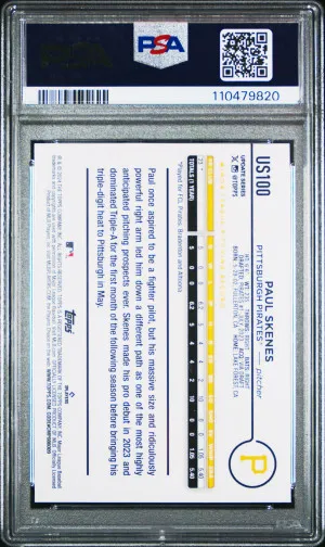 2024 Topps Update Paul Skenes back