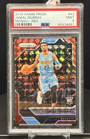 2016 Panini Prizm Mosaic Jamal Murray Mosaic-Red front
