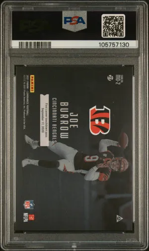 2021 Panini Luminance Moments Joe Burrow Moments back