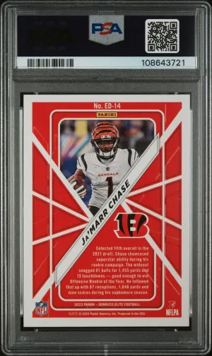 2023 Panini Donruss Elite Elite Deck Ja'marr Chase back