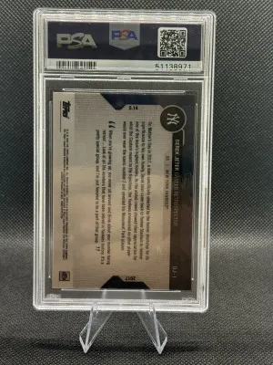 2020 Topps Now Chrome Derek Jeter Career Retrospective #DJ1 HOF PSA 10 back