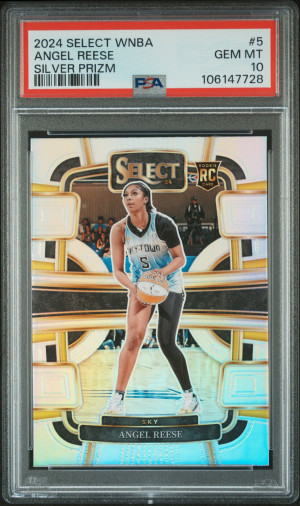 2024 Panini Select Wnba Angel Reese Silver Prizm front