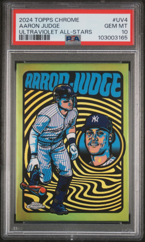 2024 Topps Chrome Ultraviolet All-Stars Aaron Judge front