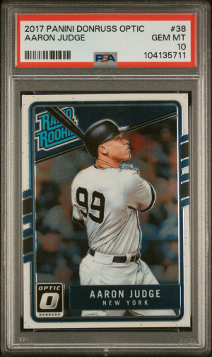 2017 Panini Donruss Optic Rated Rookie Aaron Judge front