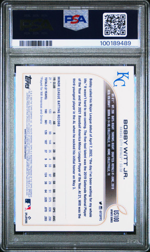 2022 Topps Update Bobby Witt Jr. RC back