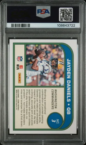 2024 Panini Score Protential Jayden Daniels back