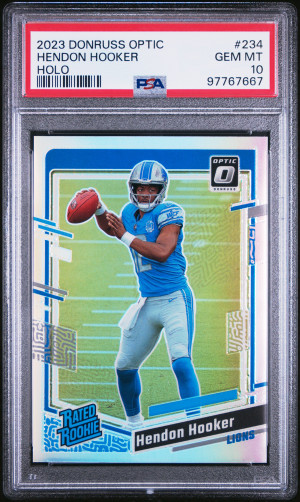 2023 Panini Donruss Optic Hendon Hooker Holo front