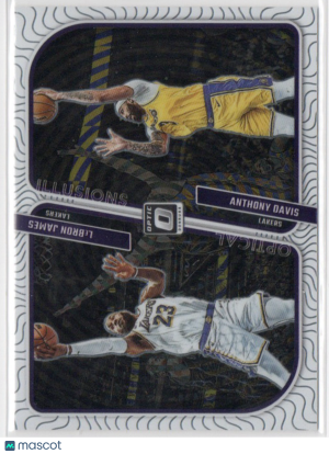 2020 Panini Illusions Optic Anthony Davis LeBron James #1 front