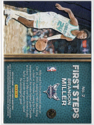 2024 Court Kings First Steps Brandon Miller #No 2 RC back