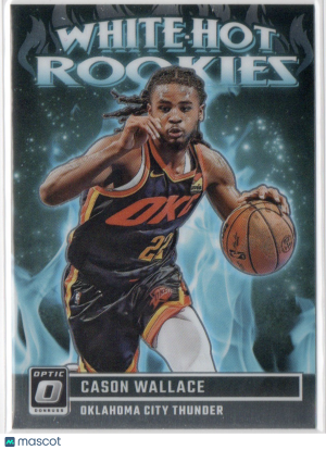 2023-24 Panini Donruss Optic White Hot Rookies Cason Wallace #3 front