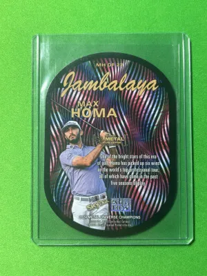 Max Homa 2024 Skybox Metal Universe Jambalaya SSP back