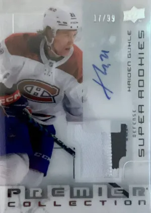 2022-2023 Premier Kaiden Guhle super rookie patch auto /99 front