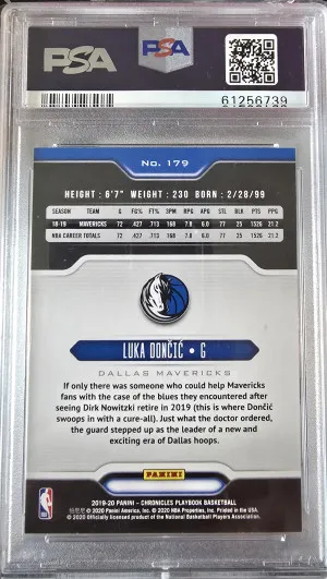 2019 Panini Chronicles Luka Doncic back
