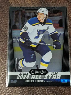 Robert Thomas /100 O-pee-chee 2024-25 Upper Deck OPC BLACK RAINBOW ALL-STAR front