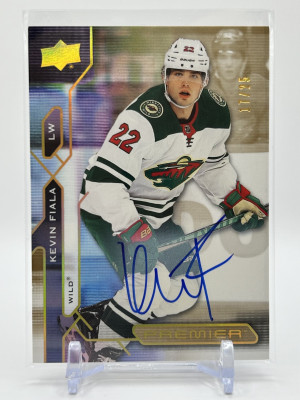 2021-22 Premier Kevin Fiala #73 Gold Auto /25 front