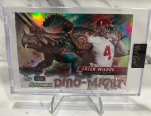 2024 Wild Card Dino Might Jalen Milroe 1/1 front
