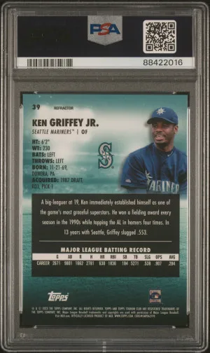2023 Topps Stadium Club Ken Griffey Jr. Chrome-Refractor back