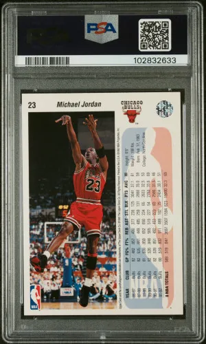 1994 Upper Deck Jordan 94-95 He's Back Reprints Michael Jordan 1992 Upper Deck back