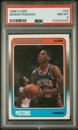 1988 Fleer Dennis Rodman front