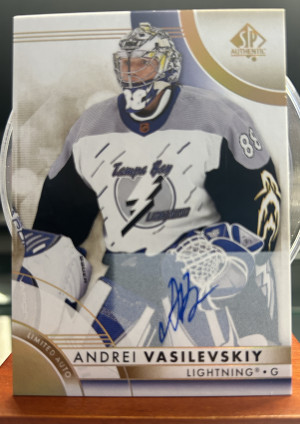 2023-24 SP Authentic - Andrei Vasilevskiy - Tampa Bay Lightning - AUTO front