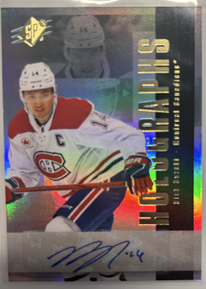 2024-25 SPx Hockey, Nick Suzuki, Holographs Auto front