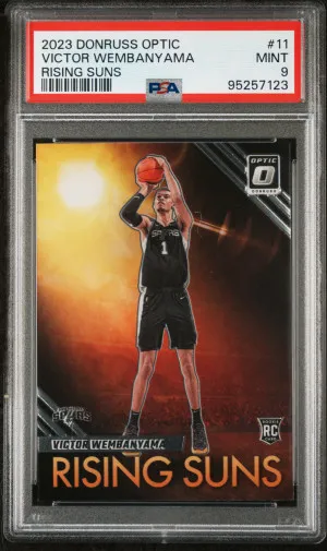 2023 Panini Donruss Optic Rising Suns Victor Wembanyama front