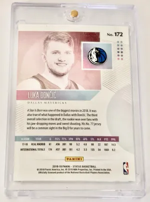 2018-19 Panini Status - Rookies 2 Luka Dončić #172 (RC) Cool Card back