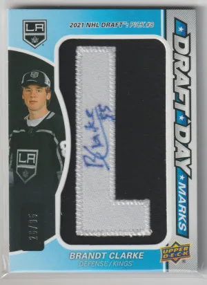 2024-25 SP Game Used Draft Day Marks Brandt Clarke front