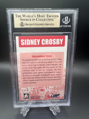 Sidney Crosby 2005 ITG Gold Series (SSP) back