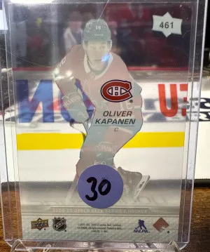 2024-25 Upper Deck Series 1 Oliver Kapanen Clear Cut Young Guns #461 back