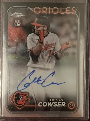 2024 Topps Chrome Colton Cowser RC auto front