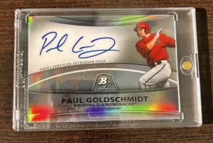 Paul Goldschmidt 2010 Bowman Platinum Refractor Auto front