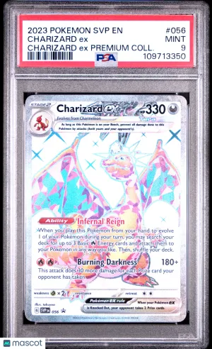 Pokemon TCG Charizard EX #056 Charizard EX Premium Coll. PSA 9 front