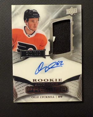 2022-23 PREMIER ACETATE ROOKIE AUTO PATCH LYCKSELL /249 front