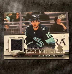Matty Beniers /300 Imagery Rookies 2022-23 UD Premier front