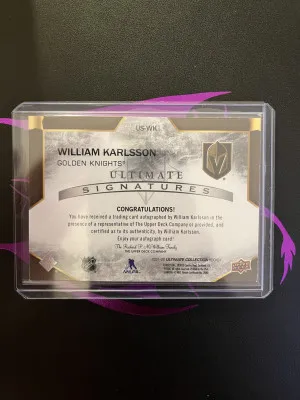 21-22 Ultimate Signatures William Karlsson back