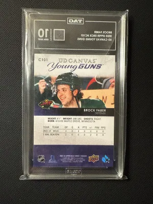 2023-24  Brock Faber Young Guns UD Canvas TAG 10 back
