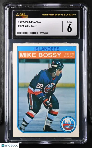 1982-83 O-Pee-Chee Mike Bossy #199 CGC 6 front