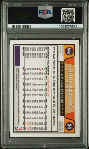 2008 Topps Chrome Kobe Bryant back