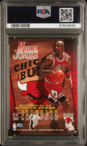 1996 Skybox Z-Force Michael Jordan back